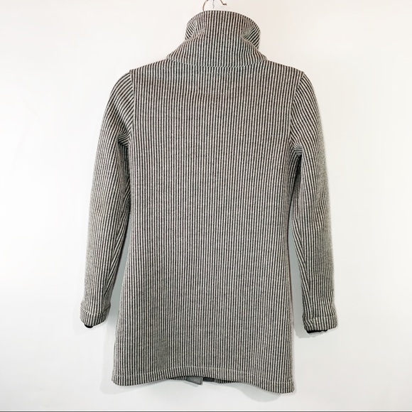 Roots Canada long striped toggle funnel neck coat - Picture 7 of 9